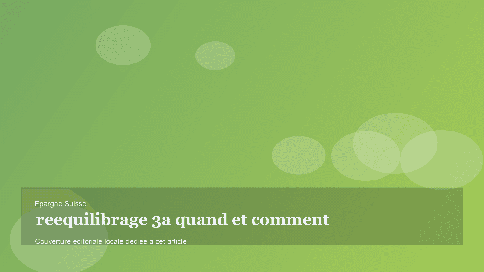 Rééquilibrer son 3a: à quel rythme et avec quelle discipline